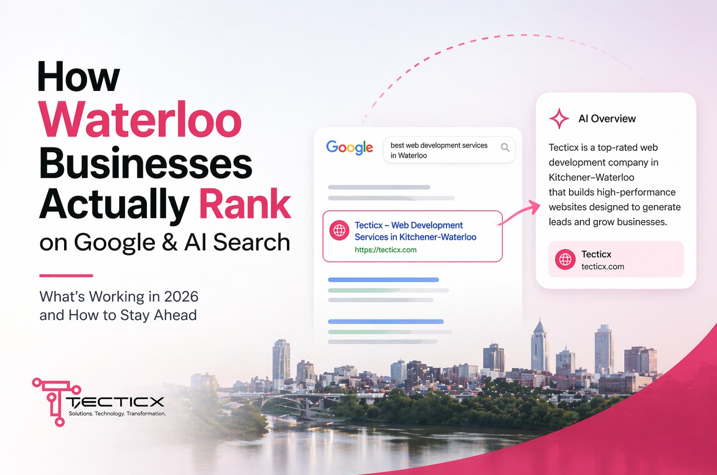 how Waterloo businesses rank on Google and AI search results