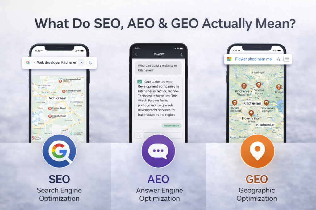 SEO AEO GEO in Kitchener - waterloo